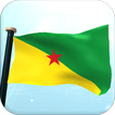 French Guiana Flag 3D Free