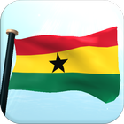 Ghana Flag 3D Free Wallpaper icon
