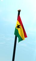 Ghana Flag 3D Free Wallpaper screenshot 2