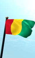 Guiné Bandeira 3D Gratuito Cartaz