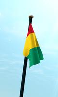 Guinea Flag 3D Free Wallpaper screenshot 2