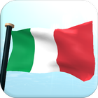 Italia Drapeau 3D Gratuit icône