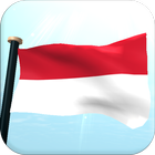 Indonesia Drapeau 3D Gratuit icône