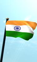 भारत झंडा 3D निशुल्क वॉलपेपर पोस्टर