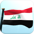 Iraq Flag 3D Free Wallpaper আইকন