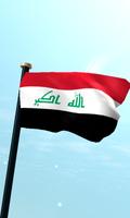 Iraque Bandeira 3D Gratuito Cartaz