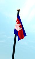 Cambodia Flag 3D Free screenshot 2