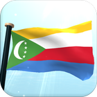 Comores Bandeira 3D Gratuito ícone