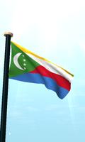 Comores Bandeira 3D Gratuito imagem de tela 1