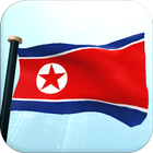 North Korea Flag 3D Wallpaper icon