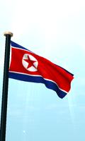 North Korea Flag 3D Wallpaper screenshot 1