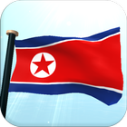 Noord-Korea Vlag 3D Gratis-icoon
