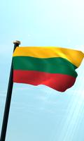 Lithuania Flag 3D Free poster