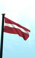 Latvia Flag 3D Free Wallpaper screenshot 1