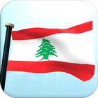 Libanon Drapeau 3D Gratuit icône