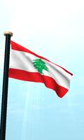 Libanon Drapeau 3D Gratuit capture d'écran 1