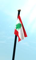 Libanon Drapeau 3D Gratuit capture d'écran 2
