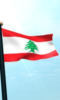 Libanon Drapeau 3D Gratuit capture d'écran 3