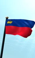 Liechtenstein Flag 3D Free پوسٹر