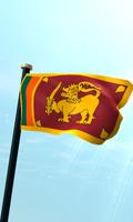 Sri Lanka Flag 3D Wallpaper poster
