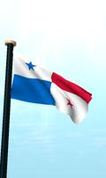 Panamá Bandera 3D Gratis captura de pantalla 1