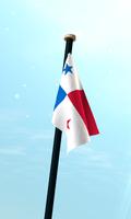 Panamá Bandera 3D Gratis captura de pantalla 2