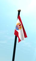 Polinésia Francesa Bandeira 3D imagem de tela 2