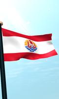 Polinésia Francesa Bandeira 3D imagem de tela 3