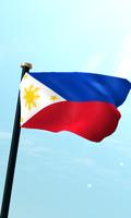 Philippines Flag 3D Free poster