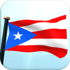 Puerto Rico Flag 3D Free آئیکن