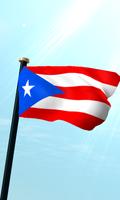 Puerto Rico Drapeau 3D Gratuit Affiche
