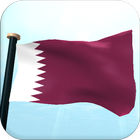 Katar Bandera 3D Gratis Fondos icono