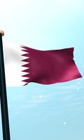 Katar Bandera 3D Gratis Fondos captura de pantalla 3
