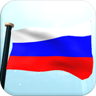 Russia Flag 3D Free Wallpaper آئیکن