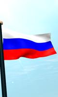 Rusia Bandera 3D Gratis Fondos captura de pantalla 3