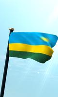 Rwanda Vlag 3D Gratis-poster