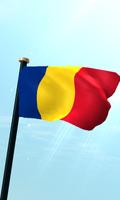 رومانيا علم 3D حر لايف للجدران الملصق
