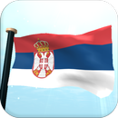 Serbia Drapeau 3D Fond D'Écran APK