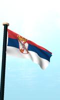 Serbia Drapeau 3D Gratuit capture d'écran 1