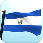 El Salvador Vlag 3D Gratis-icoon