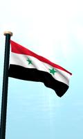 Syria Flag 3D Free Wallpaper اسکرین شاٹ 1