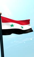 Syria Flag 3D Free Wallpaper اسکرین شاٹ 3