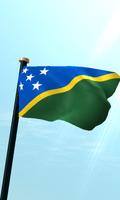 Solomon Islands Flag 3D Free poster