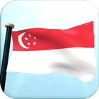 Singapore Drapeau 3D Gratuit icône