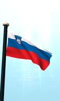 Eslovenia Bandera 3D Gratis captura de pantalla 1