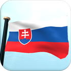 Slovakia Drapeau 3D Gratuit icône