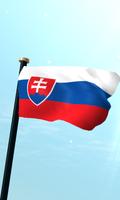 Slovakia Flag 3D Free poster