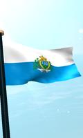 San Marino Flag 3D Free screenshot 3