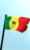 Senegal Drapeau 3D Gratuit Affiche