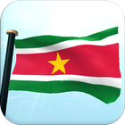 Suriname Flagge 3D Zeichen